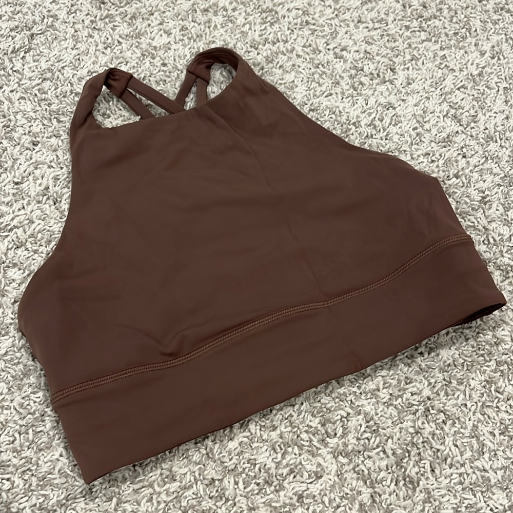 NWOT mauve lululemon high neck bra tank